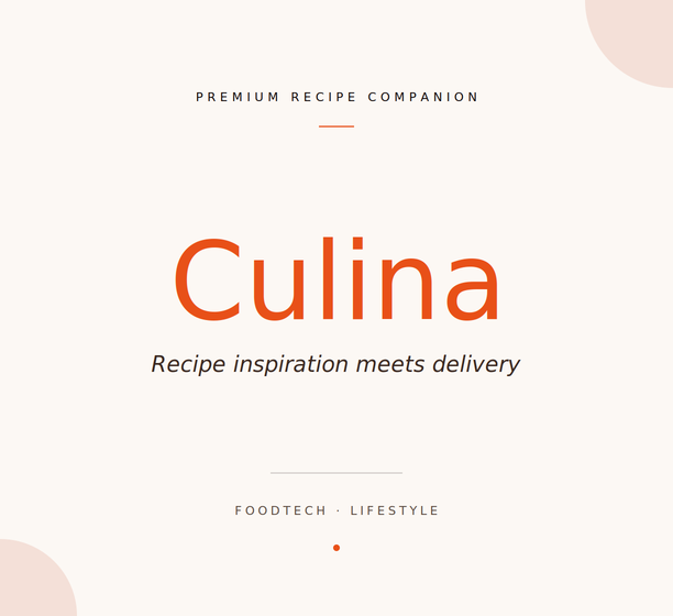 Culina food and recipe app